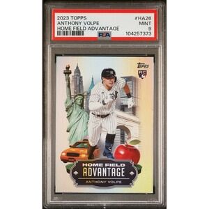 2023 Topps Update Series - Home Field Advantage Anthony Volpe #HA-26 (RC) PSA 9